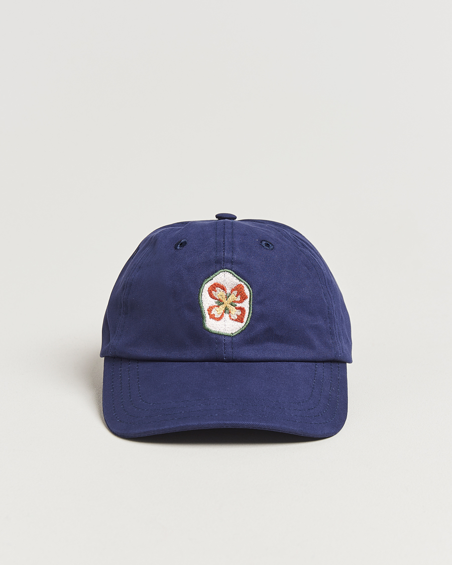 Men | Drake's Petal Flower Baseball Cap Navy | Drake's | Petal Flower Baseball Cap Navy