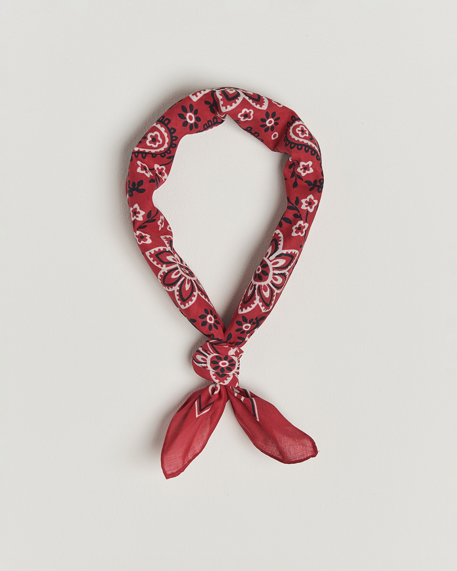 Men | Dress Scarves | Drake's | Drake'sClassic Paisley BandanaRed