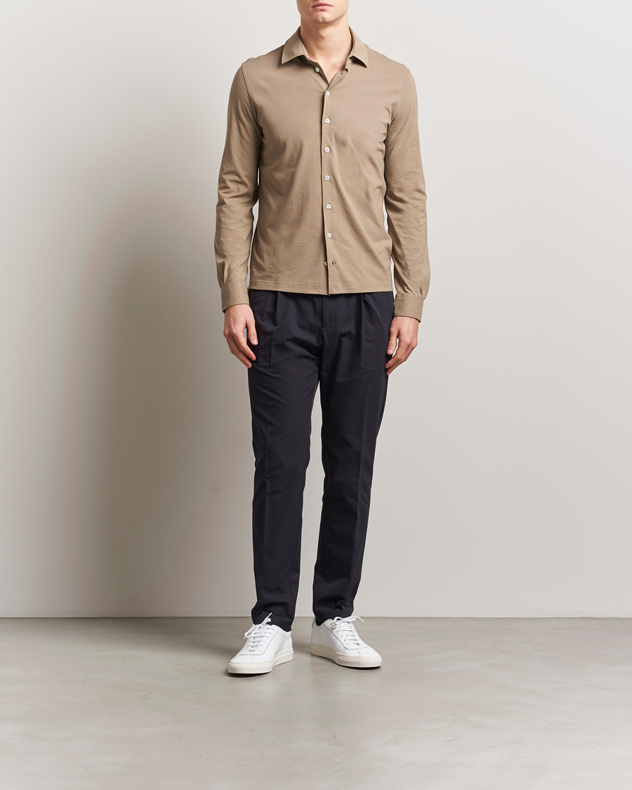 Men | Trousers | Herno | Seersucker Drawstring Pants Navy