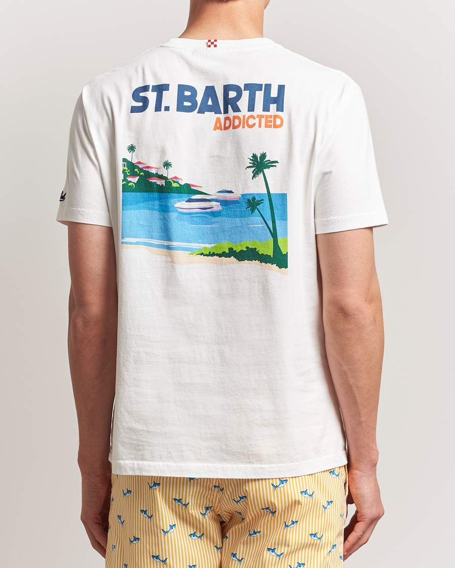 Men | T-Shirts | MC2 Saint Barth | Printed Cotton T-Shirt St Barth Addicted