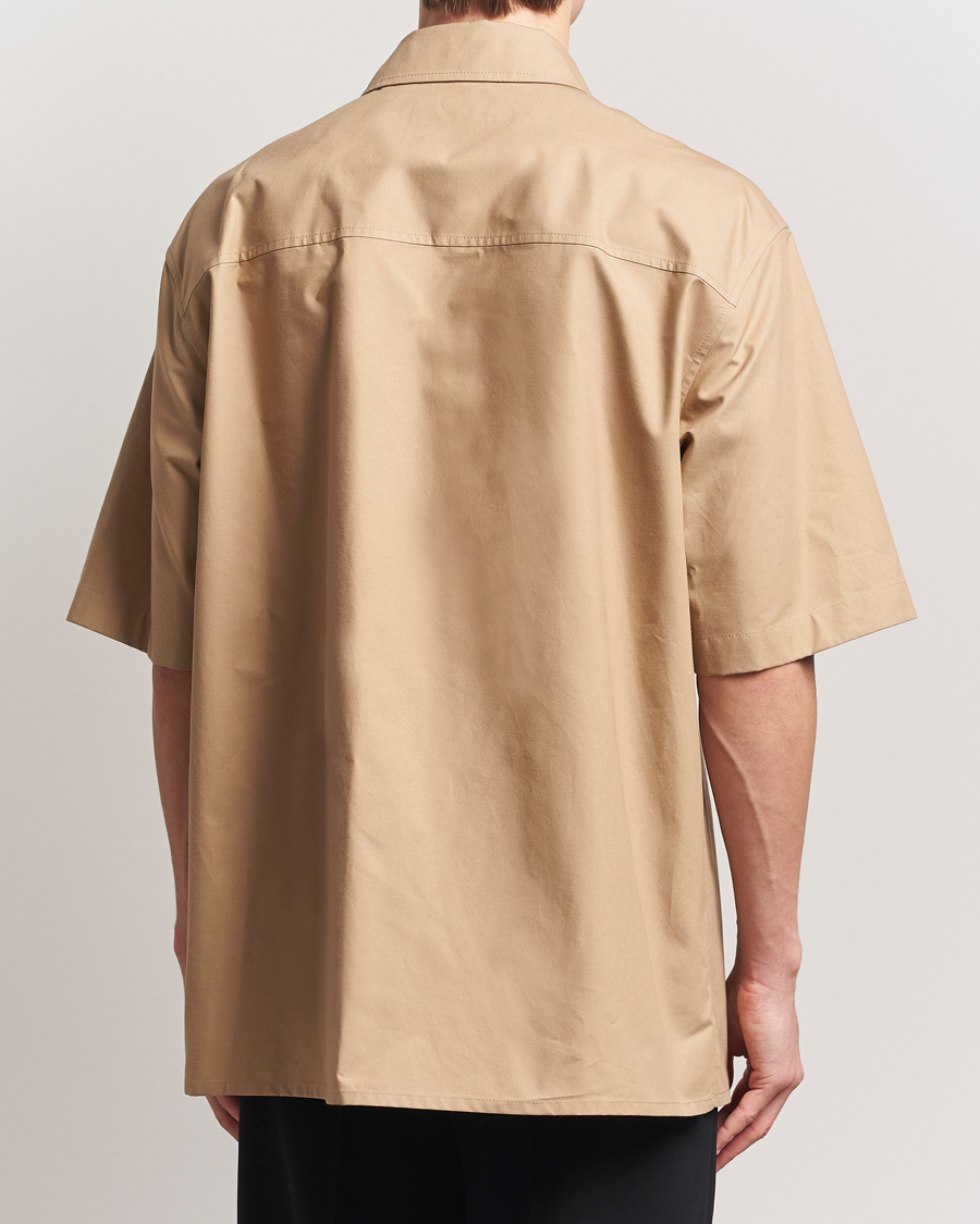 Jil Sander Short Sleeve Pocket Shirt Khaki at CareOfCarl.com