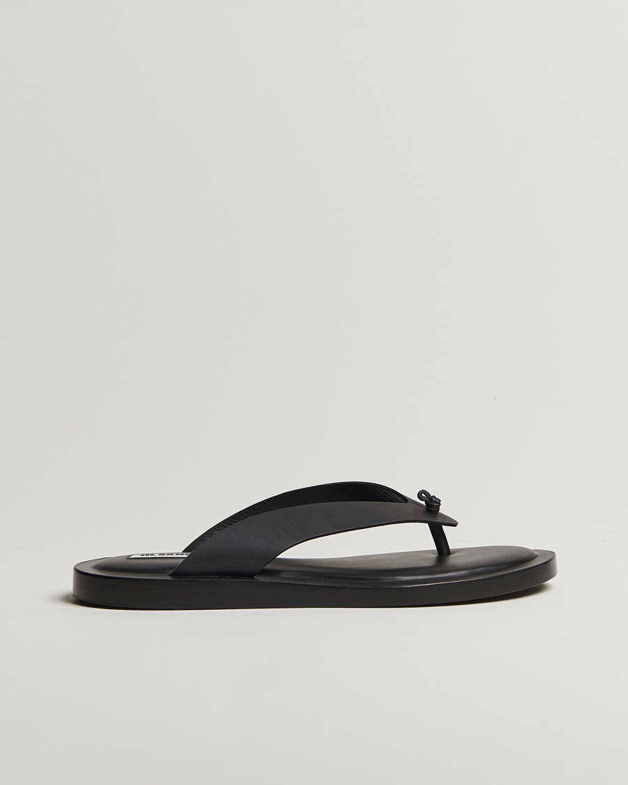Men | Jil Sander Leather Sandals Black | Jil Sander | Leather Sandals Black
