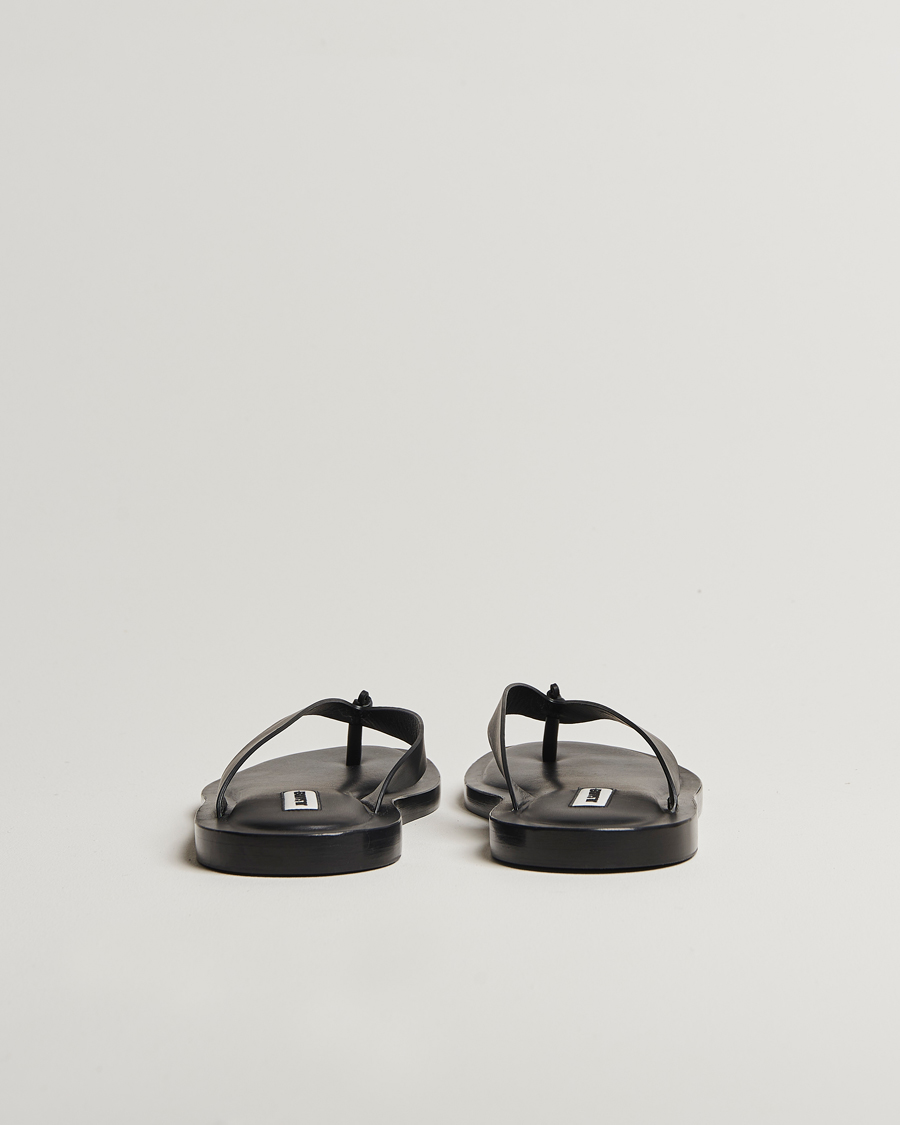 Men | Jil Sander Leather Sandals Black | Jil Sander | Leather Sandals Black