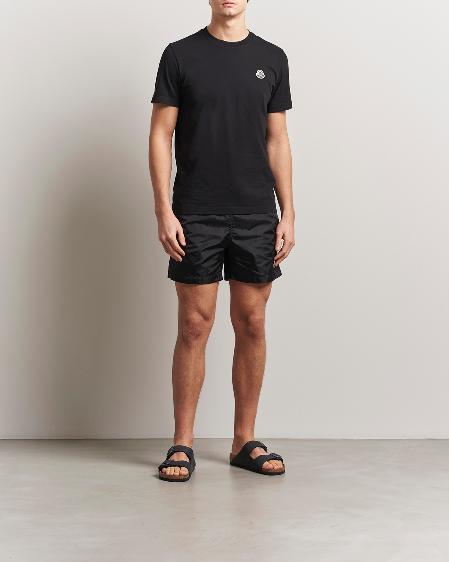 Men | Swimwear | Moncler | Nylon Swim Shorts Black