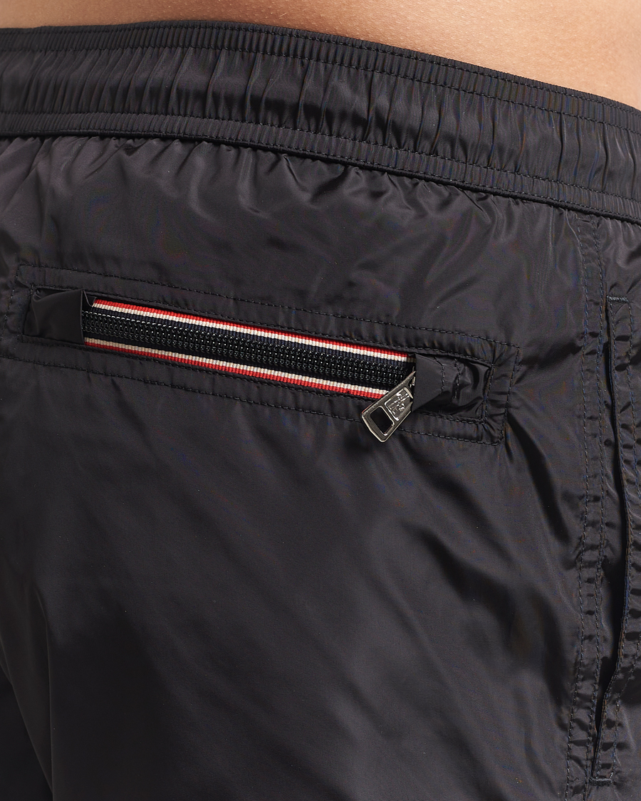 Moncler Nylon Swim Shorts Black at CareOfCarl.com