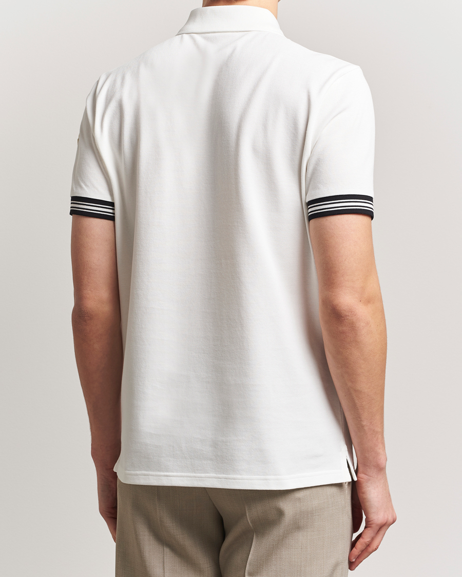 Men | Polo Shirts | Moncler | Letters Logo Polo White