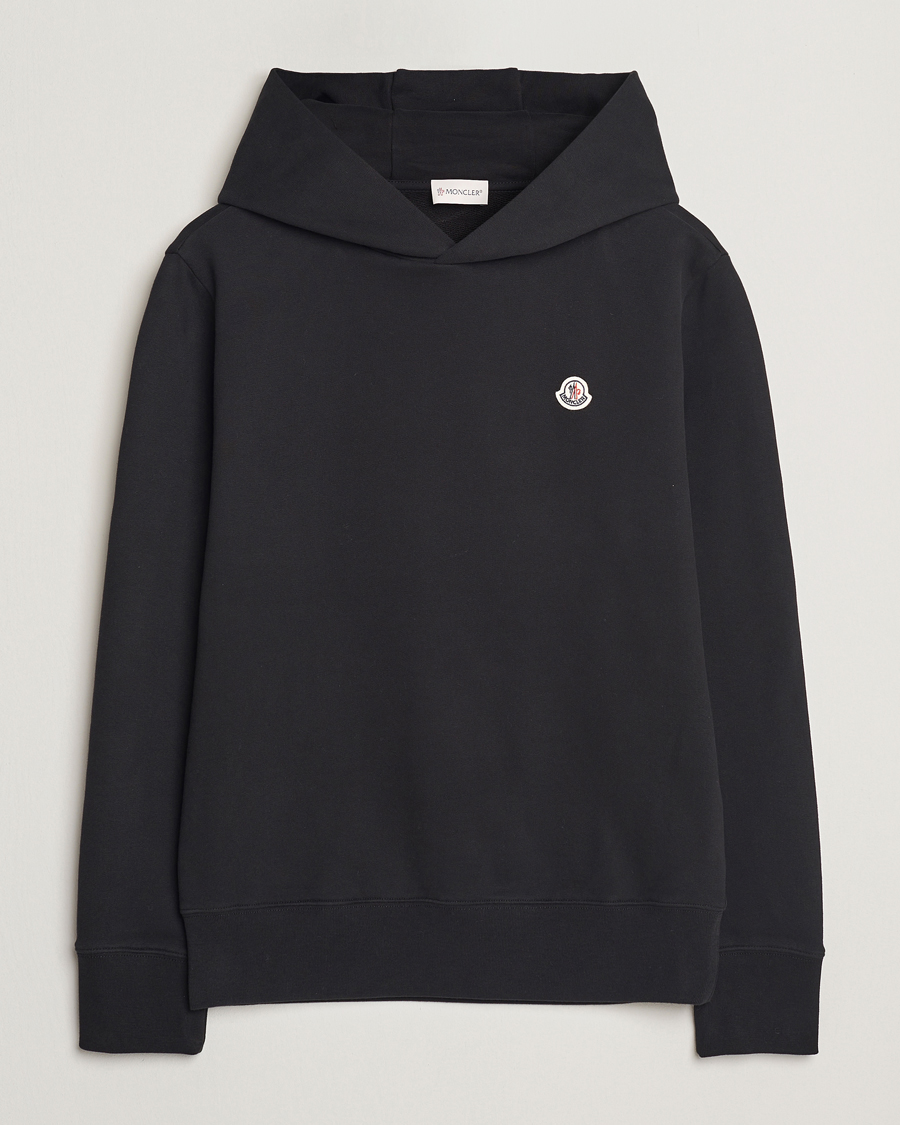 Men | Sweaters & Knitwear | Moncler | Logo Hoodie Black