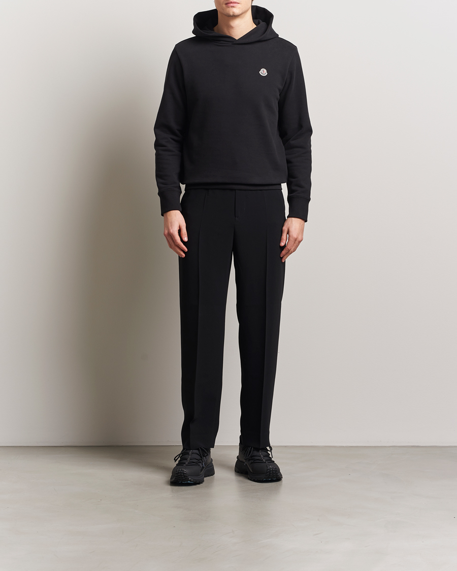 Moncler Logo Hoodie Black at CareOfCarl.com