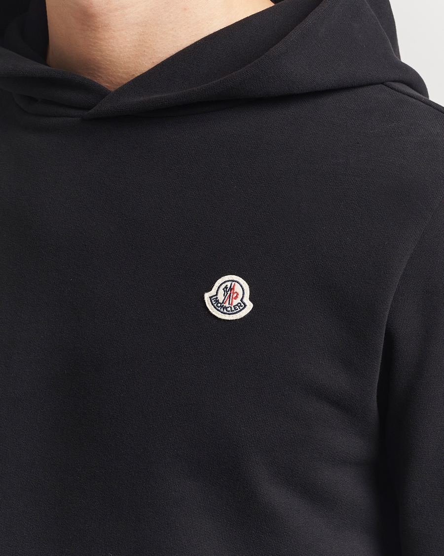 Moncler Logo Hoodie Black at CareOfCarl.com