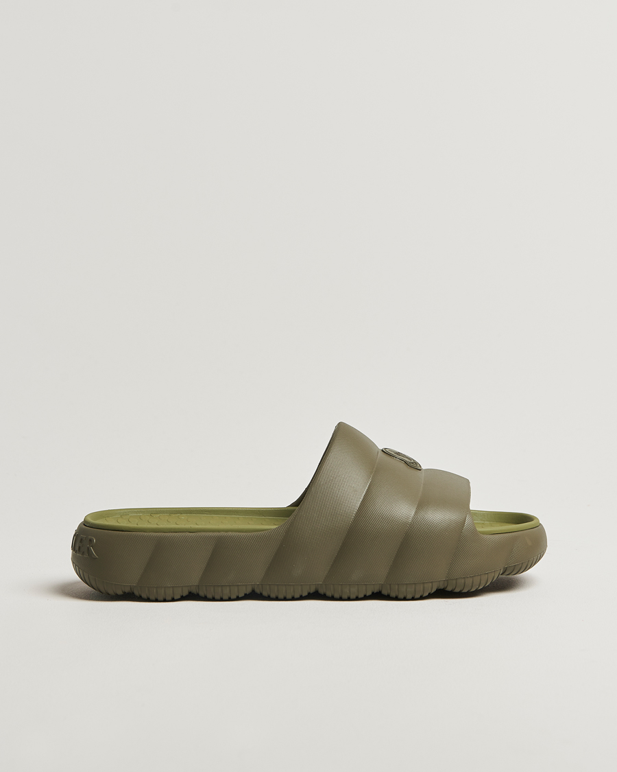 Men | Moncler Lilo Slides Green | Moncler | Lilo Slides Green