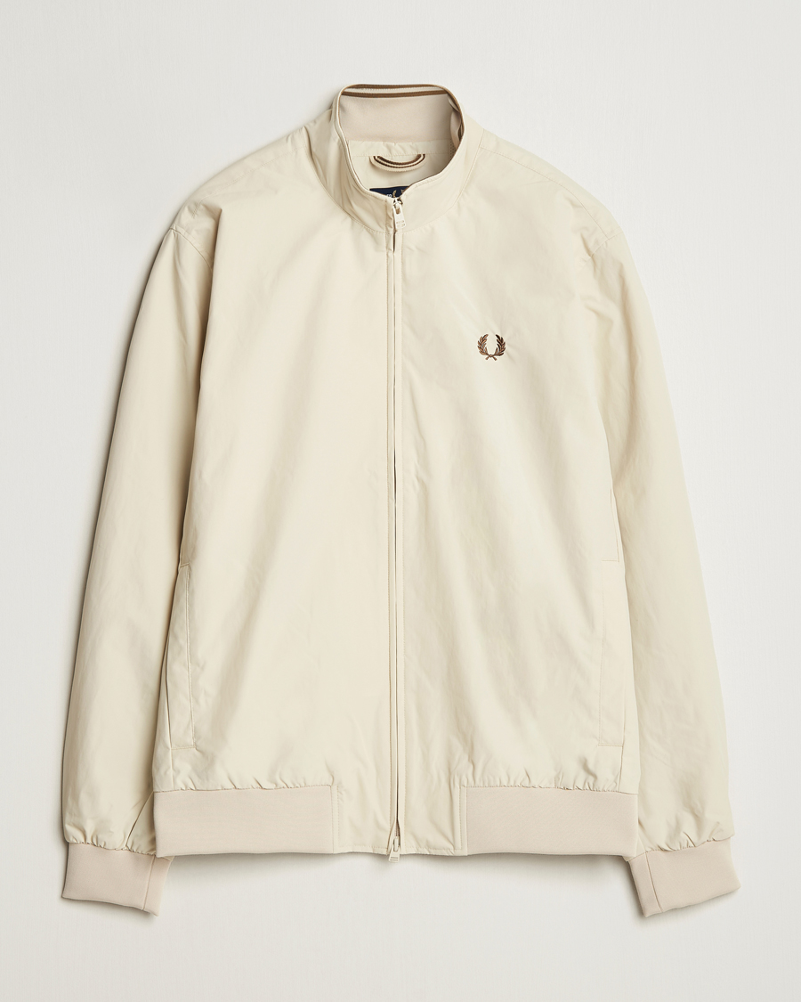 Fred Perry Brentham Jacket Oatmeal at CareOfCarl.com
