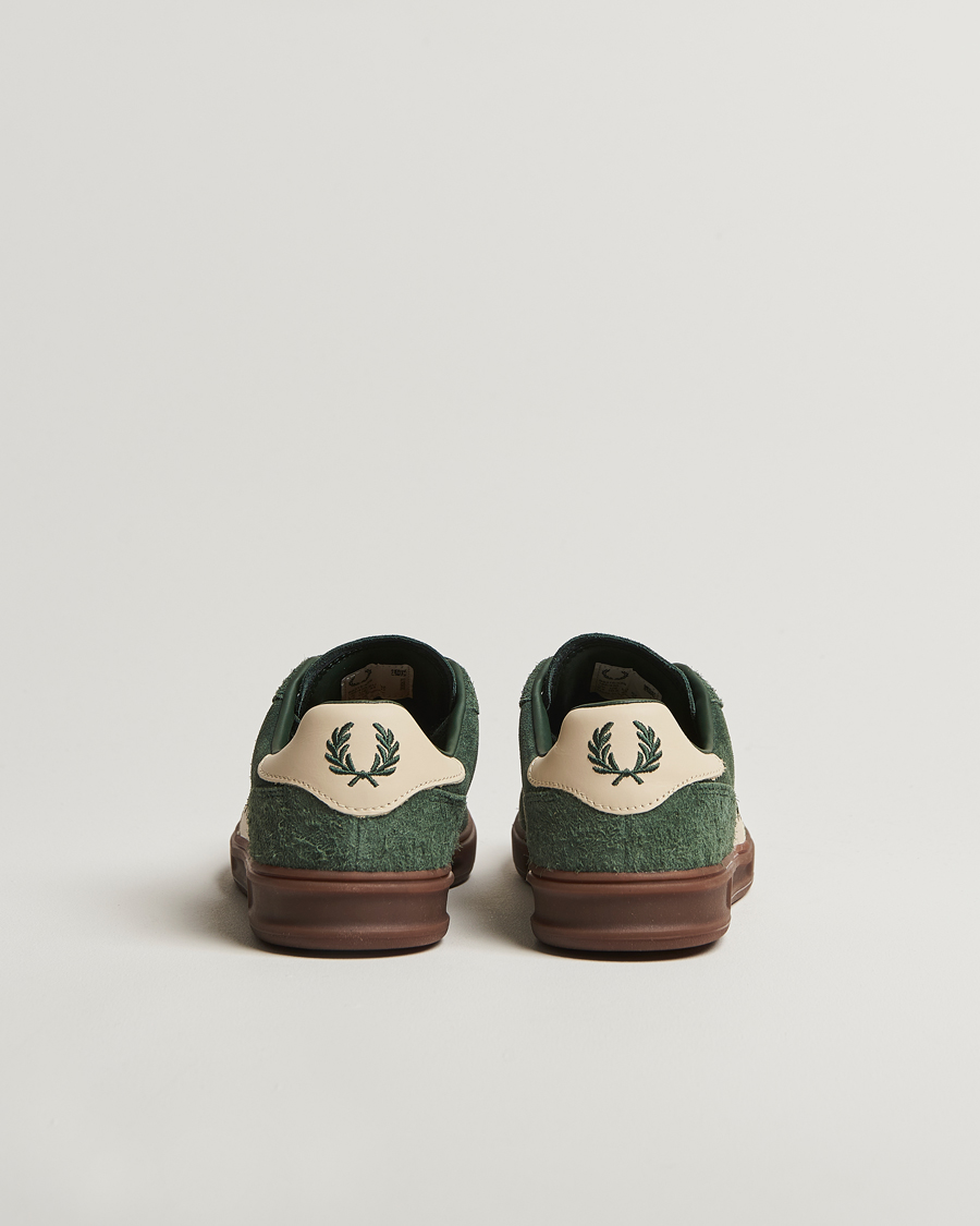Fred Perry B4 Suede Sneaker Court Green at CareOfCarl.com