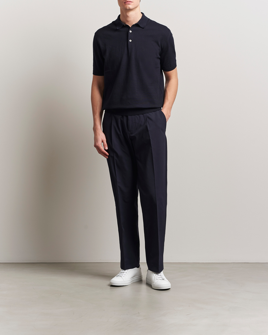 Men | Trousers | J.Lindeberg | Jun Oxy Tech Stretch Pants Navy