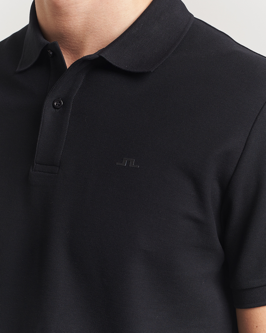 Men | Polo Shirts | J.Lindeberg | Rudy Polo Pique Black