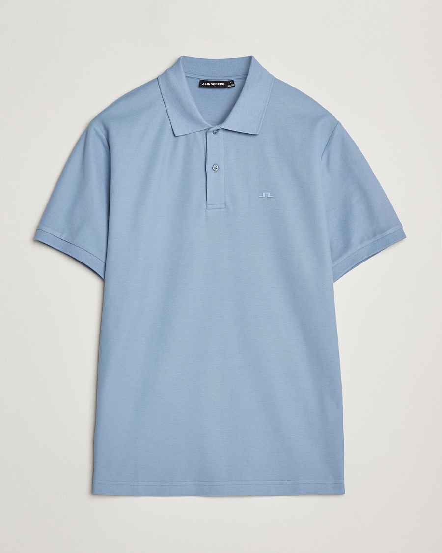 Men | Polo Shirts | J.Lindeberg | Rudy Polo Pique Rain Washed