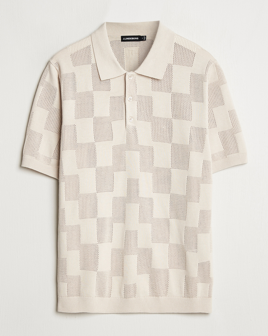 Men | Polo Shirts | J.Lindeberg | Reymond Stacked Bridge Polo Moonbeam