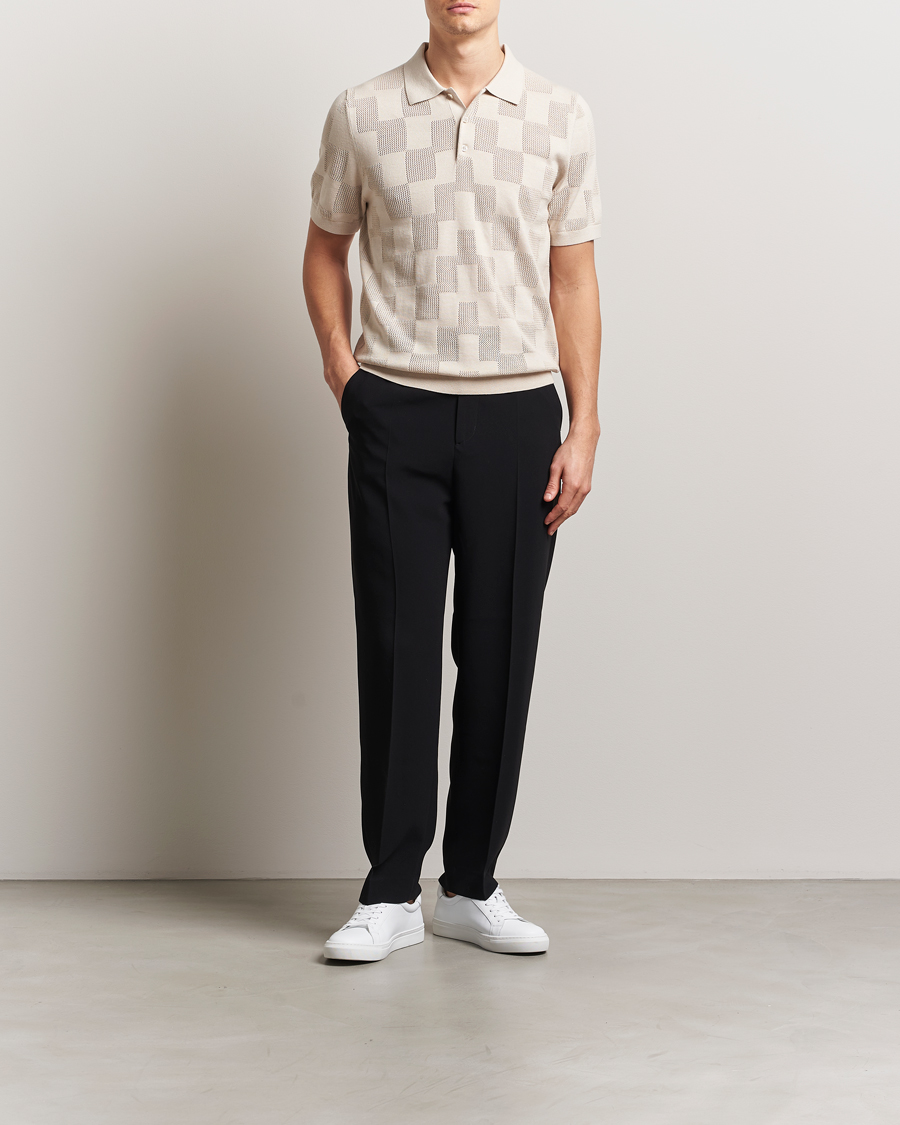 Men | Polo Shirts | J.Lindeberg | Reymond Stacked Bridge Polo Moonbeam