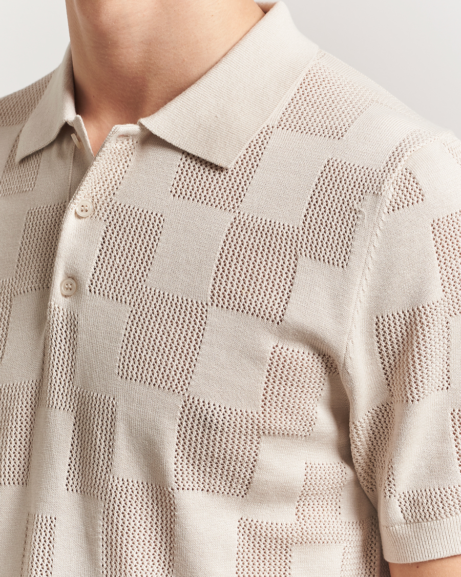 Men | Polo Shirts | J.Lindeberg | Reymond Stacked Bridge Polo Moonbeam