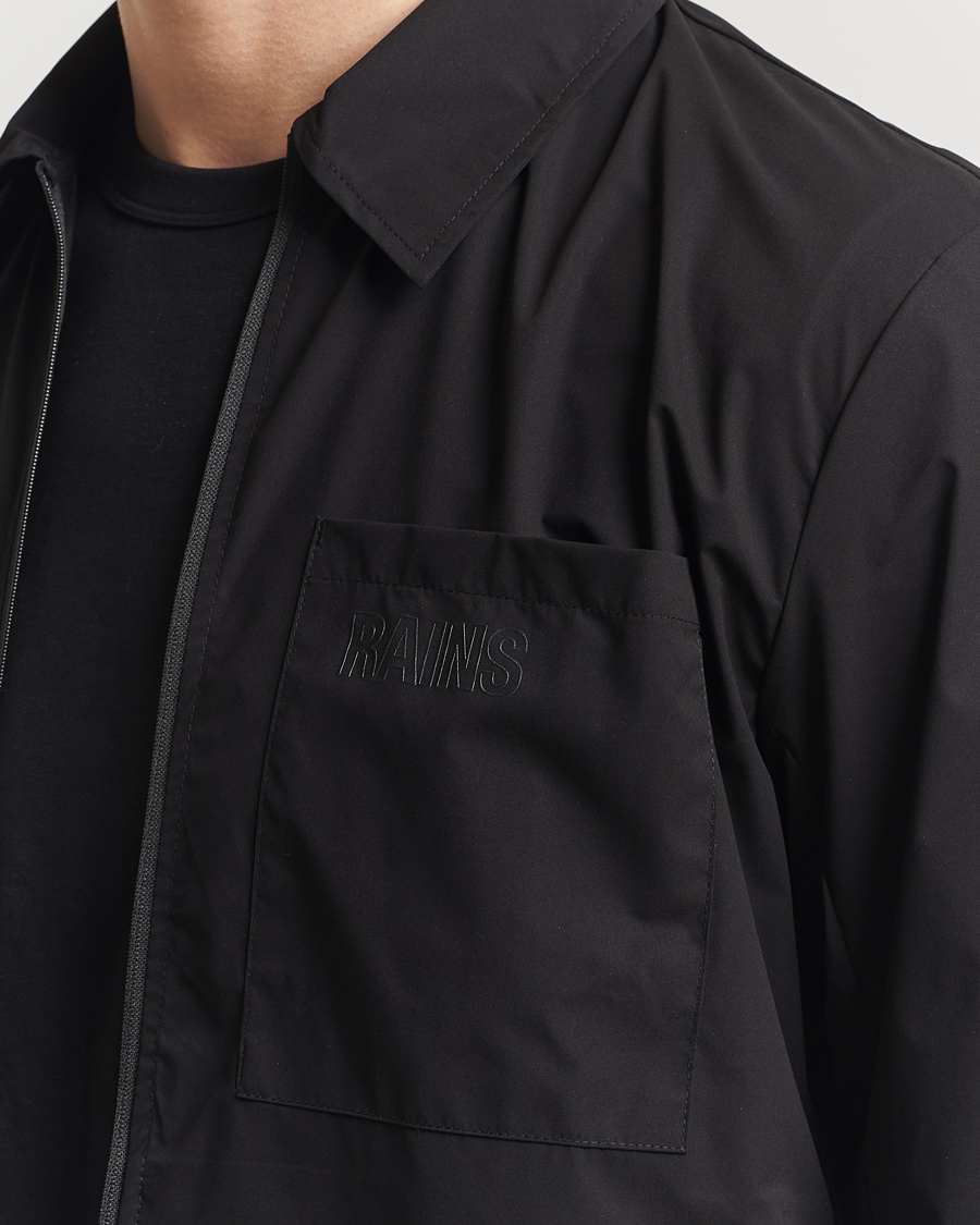 Men | Shirts | RAINS | Mito Lightweight Overshirt Black
