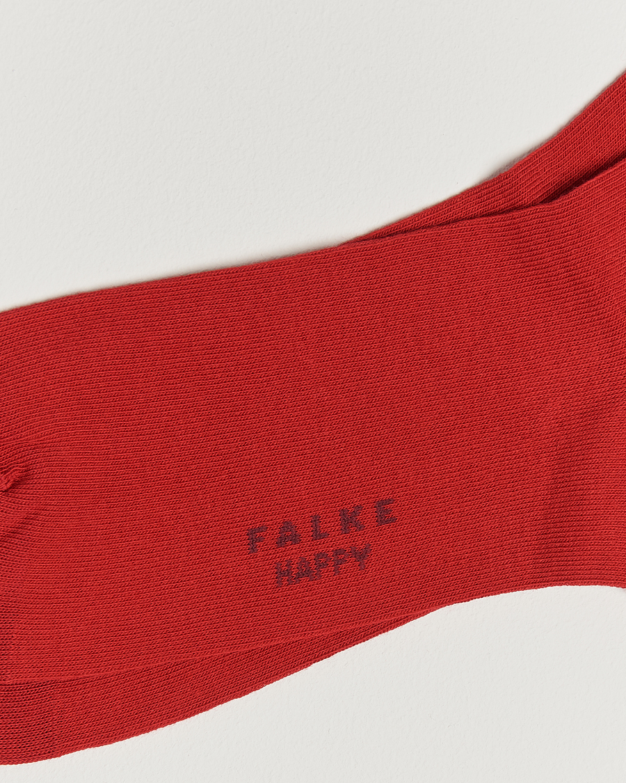 Men | Underwear & Socks | Falke | Happy 2-Pack Cotton Socks Scarlet