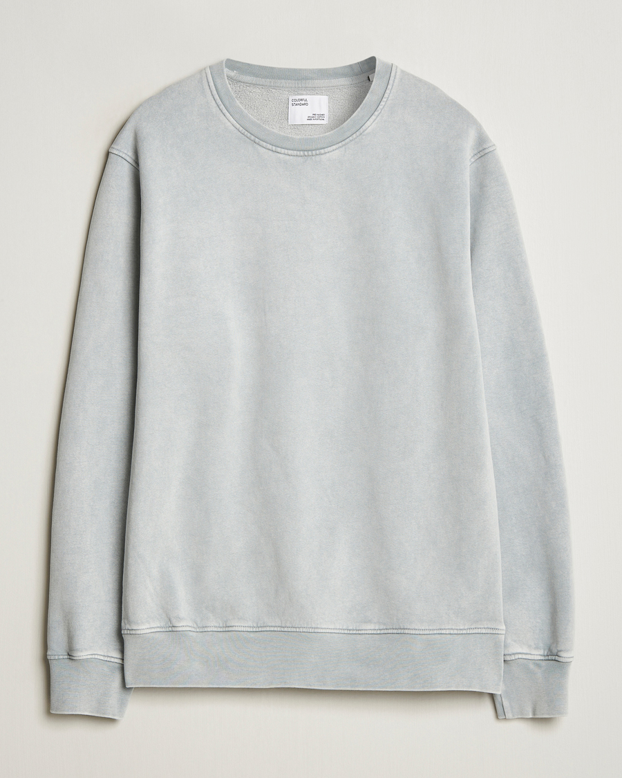 Men | Sweaters & Knitwear | Colorful Standard | Classic Organic Crew Neck Sweat Faded Grey