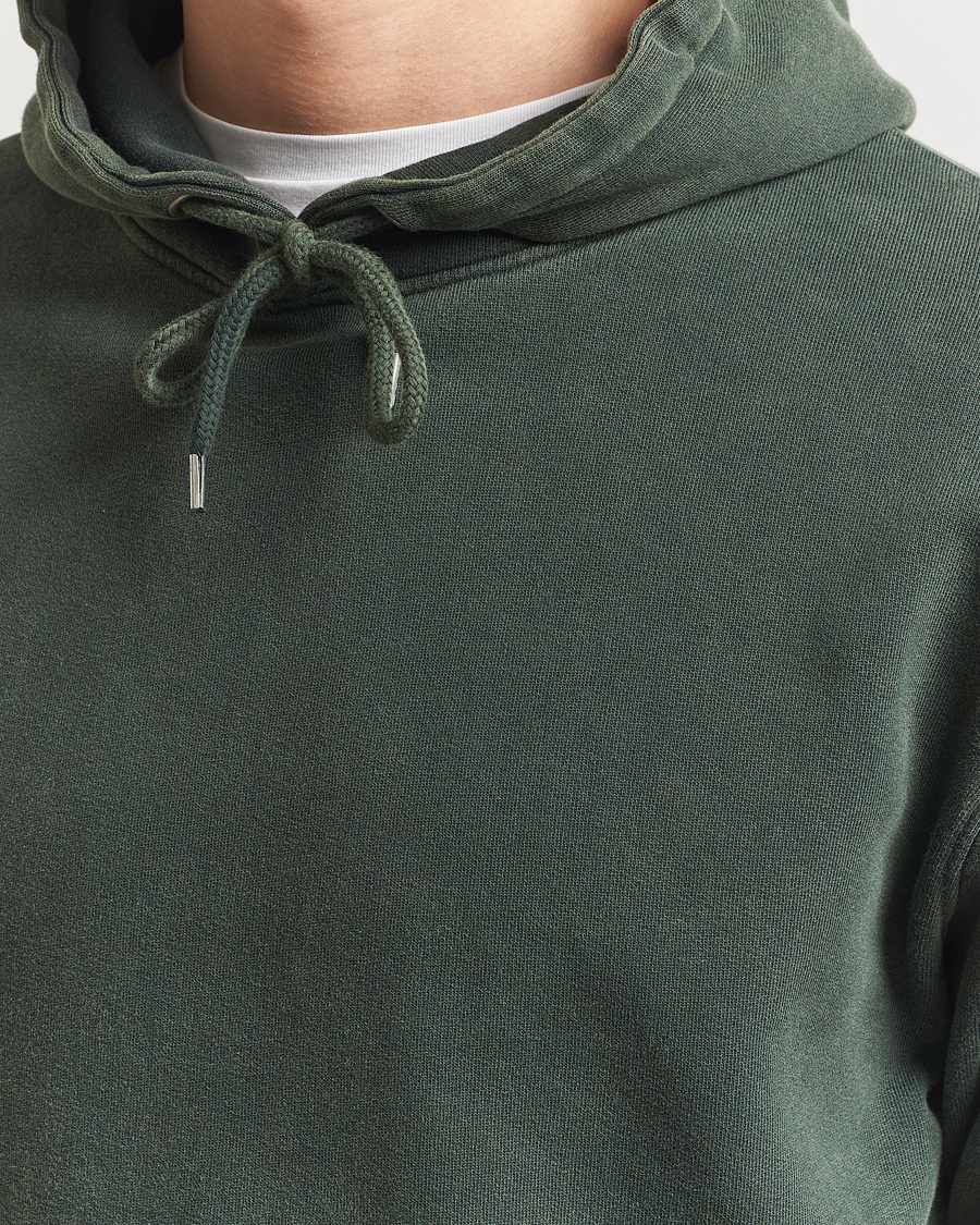 Men | Sweaters & Knitwear | Colorful Standard | Classic Organic Hood Midnight Forest