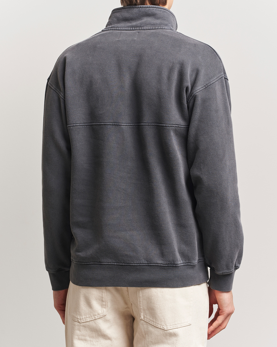 Men | Sweaters & Knitwear | Colorful Standard | Classic Organic Half-Zip Faded Black