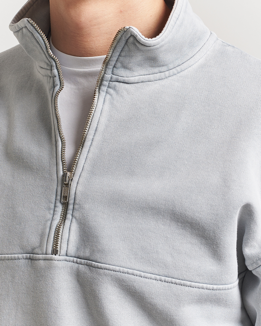 Men | Sweaters & Knitwear | Colorful Standard | Classic Organic Half-Zip Faded Grey