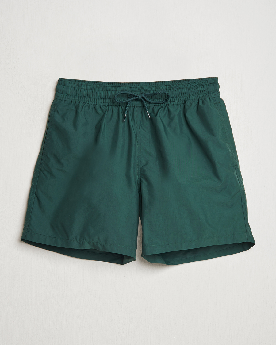 Men | Swimwear | Colorful Standard | Classic Organic Swim Shorts Emerald Green