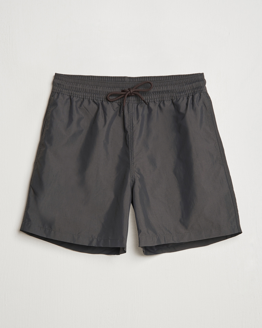 Men | Swimwear | Colorful Standard | Classic Organic Swim Shorts Lava Grey