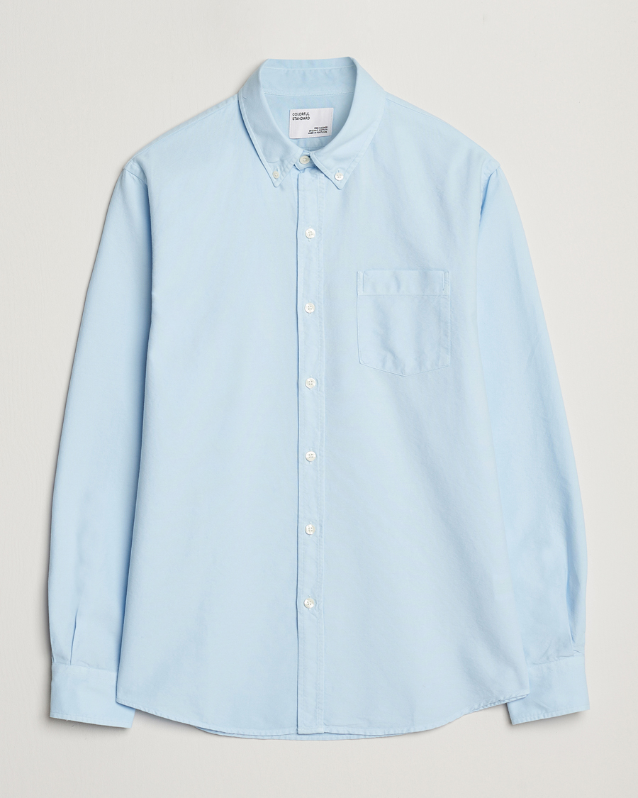 Men | Shirts | Colorful Standard | Classic Organic Oxford Button Down Shirt Polar Blue