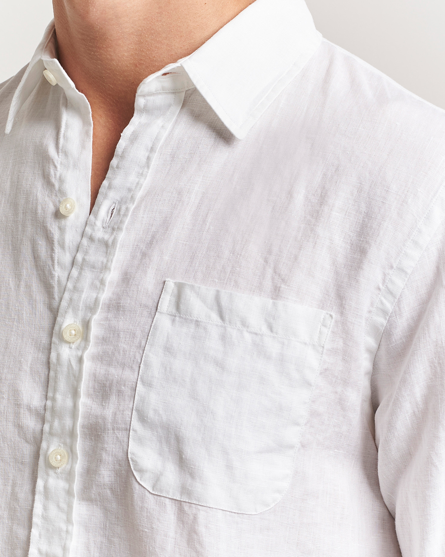 Men | Shirts | Colorful Standard | Garment Dyed Linen Shirt Optical White