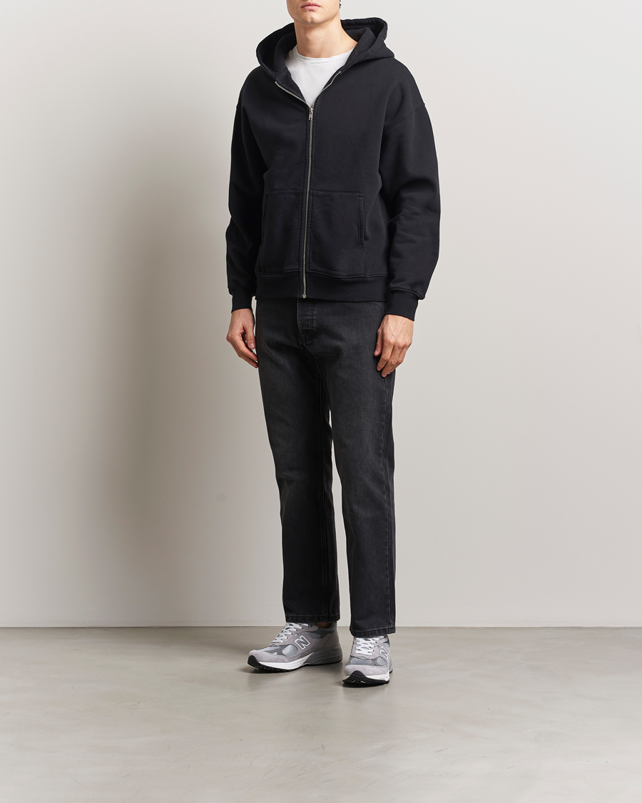 Men | Sweaters & Knitwear | Colorful Standard | Classic Organic Full Zip Hoodie Deep Black