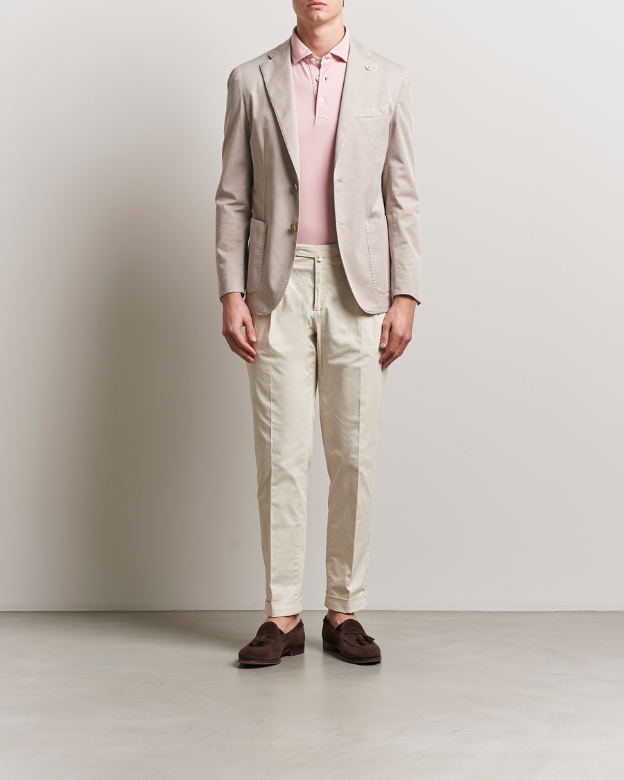 Men | Blazers | L.B.M. 1911 | Jack Regular Fit Cotton Stretch Blazer Beige
