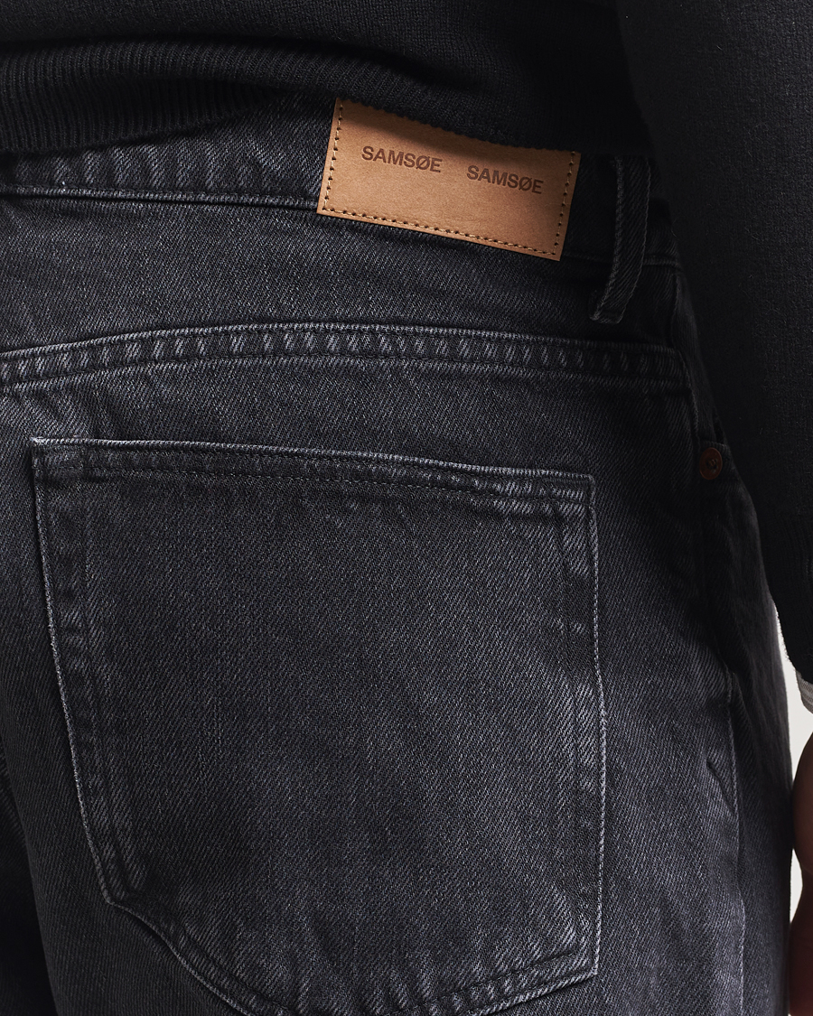 Men | Trousers | Samsøe Samsøe | Eddie Regular Fit Jeans Black Blizzard