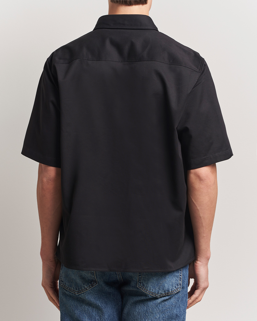 Men | Shirts | HUGO | Ekyno Workwear Short Sleeve Shirt Black