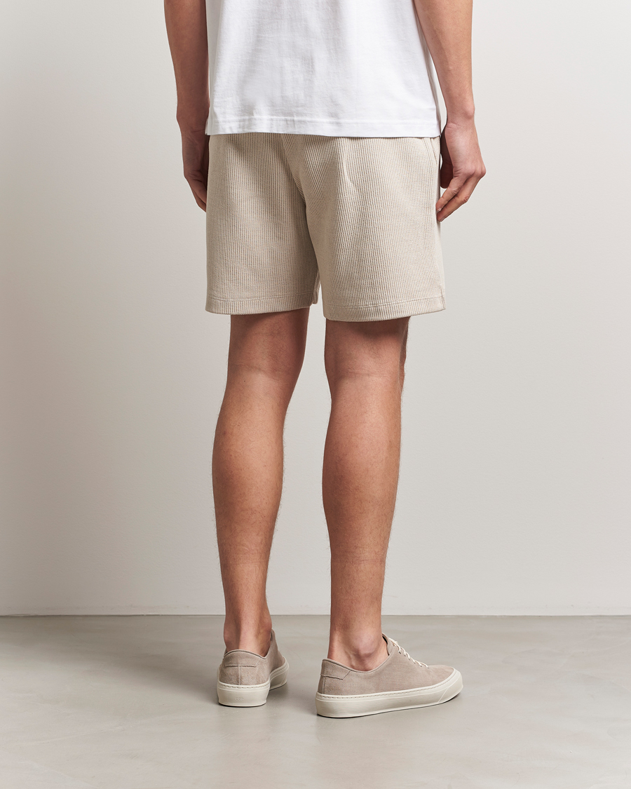 Men | Shorts | HUGO | Nuwfallo Waffle Sweatshorts Open White