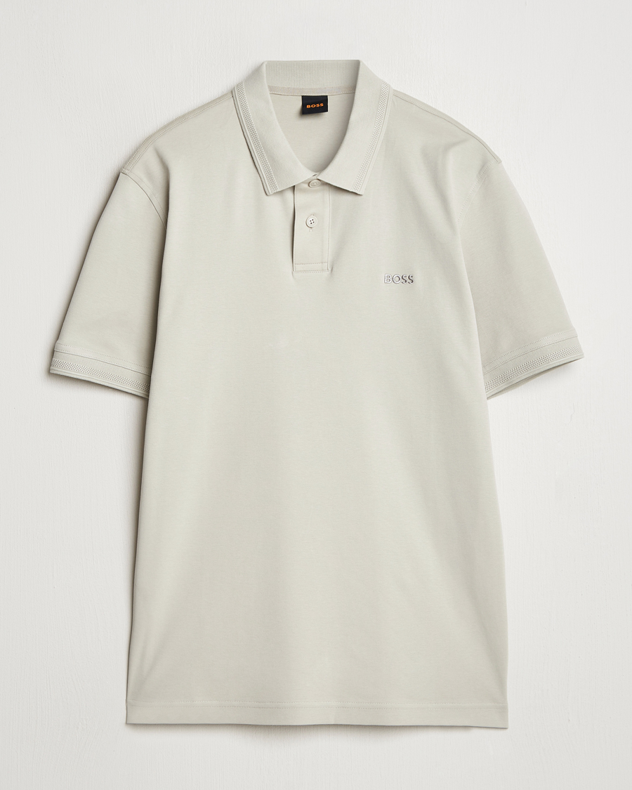 Men | Polo Shirts | BOSS ORANGE | Interlock Polo Light Beige