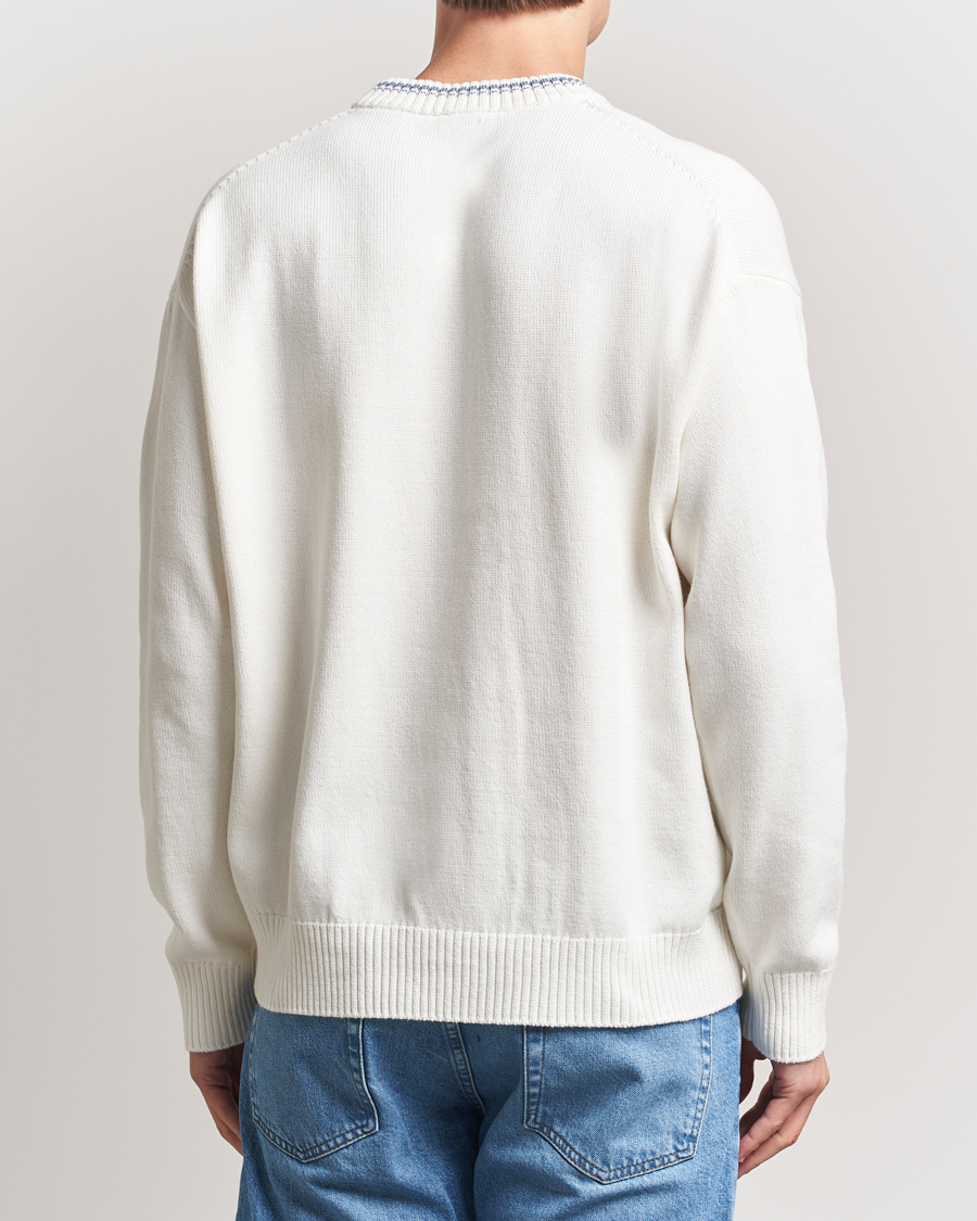 Men | Sweaters & Knitwear | BOSS ORANGE | Klubfish Printed Crew Neck Sweater Natural