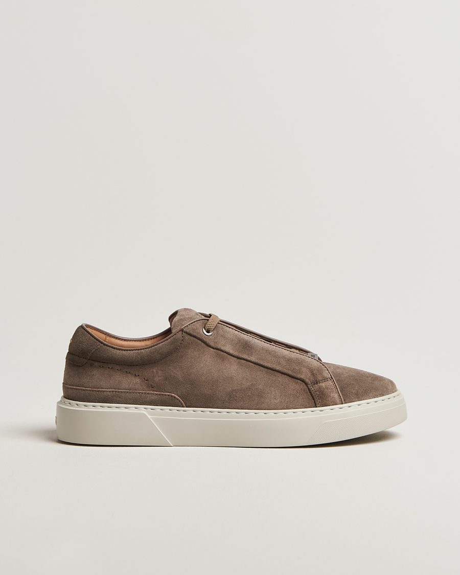 Men | Sneakers | BOSS CAMEL | Gary Suede Sneaker Dark Beige