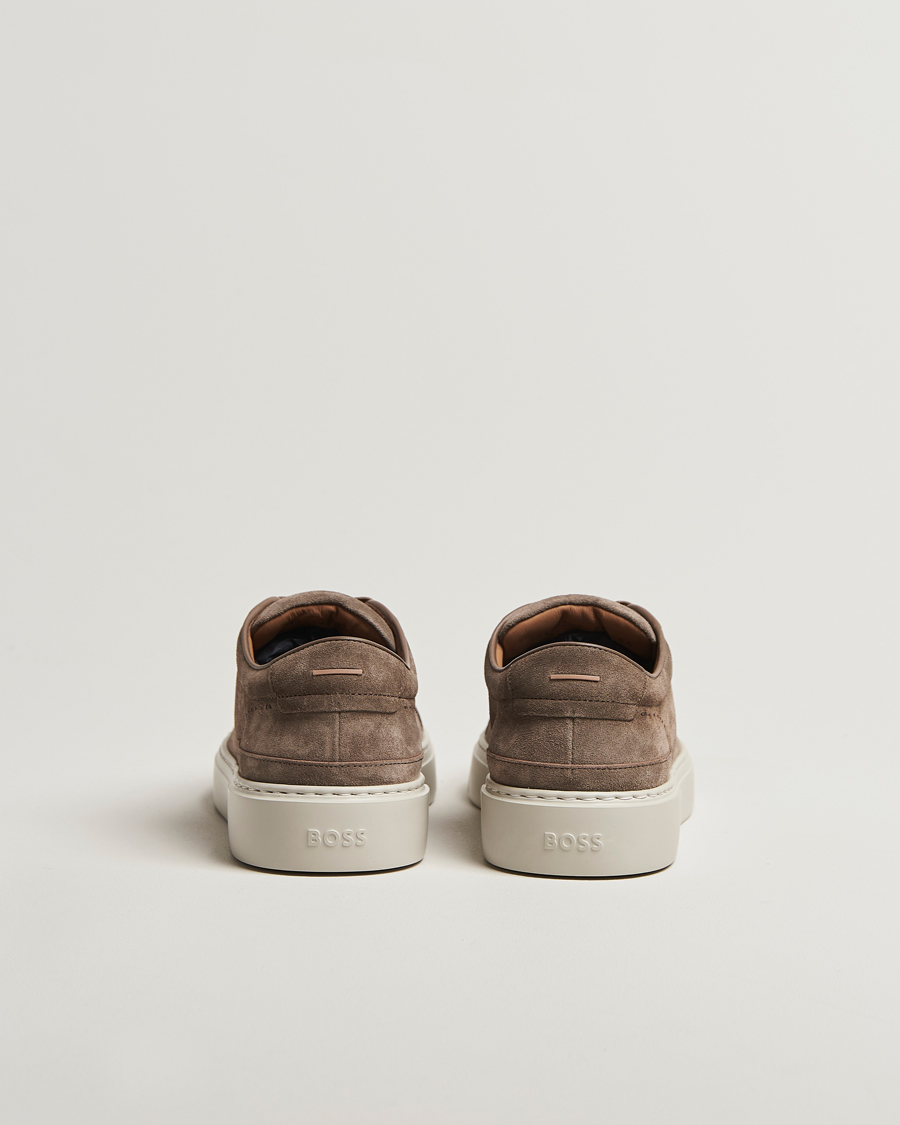 Men | Sneakers | BOSS CAMEL | Gary Suede Sneaker Dark Beige
