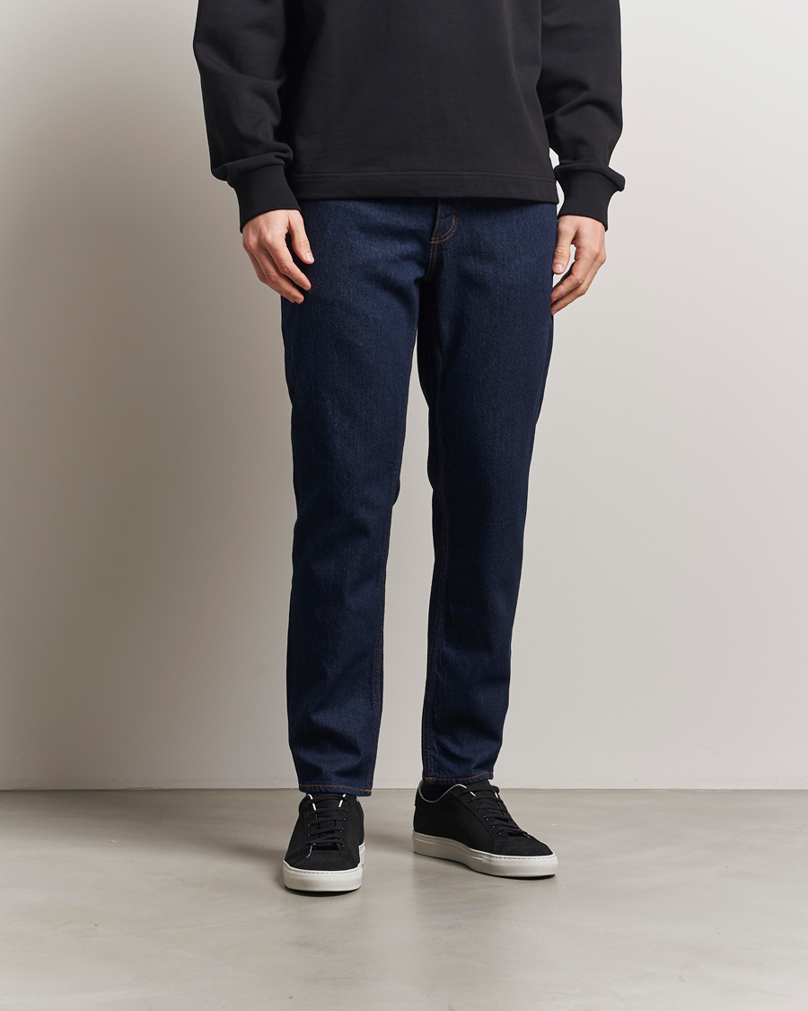 Men | Trousers | HUGO | Brody Tapered Fit Jeans Dark Blue