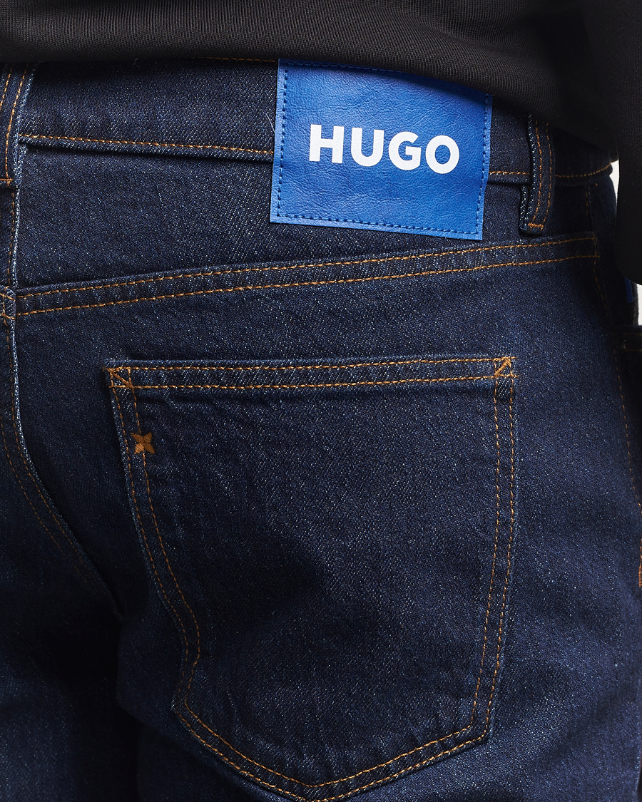 Men | Trousers | HUGO | Brody Tapered Fit Jeans Dark Blue