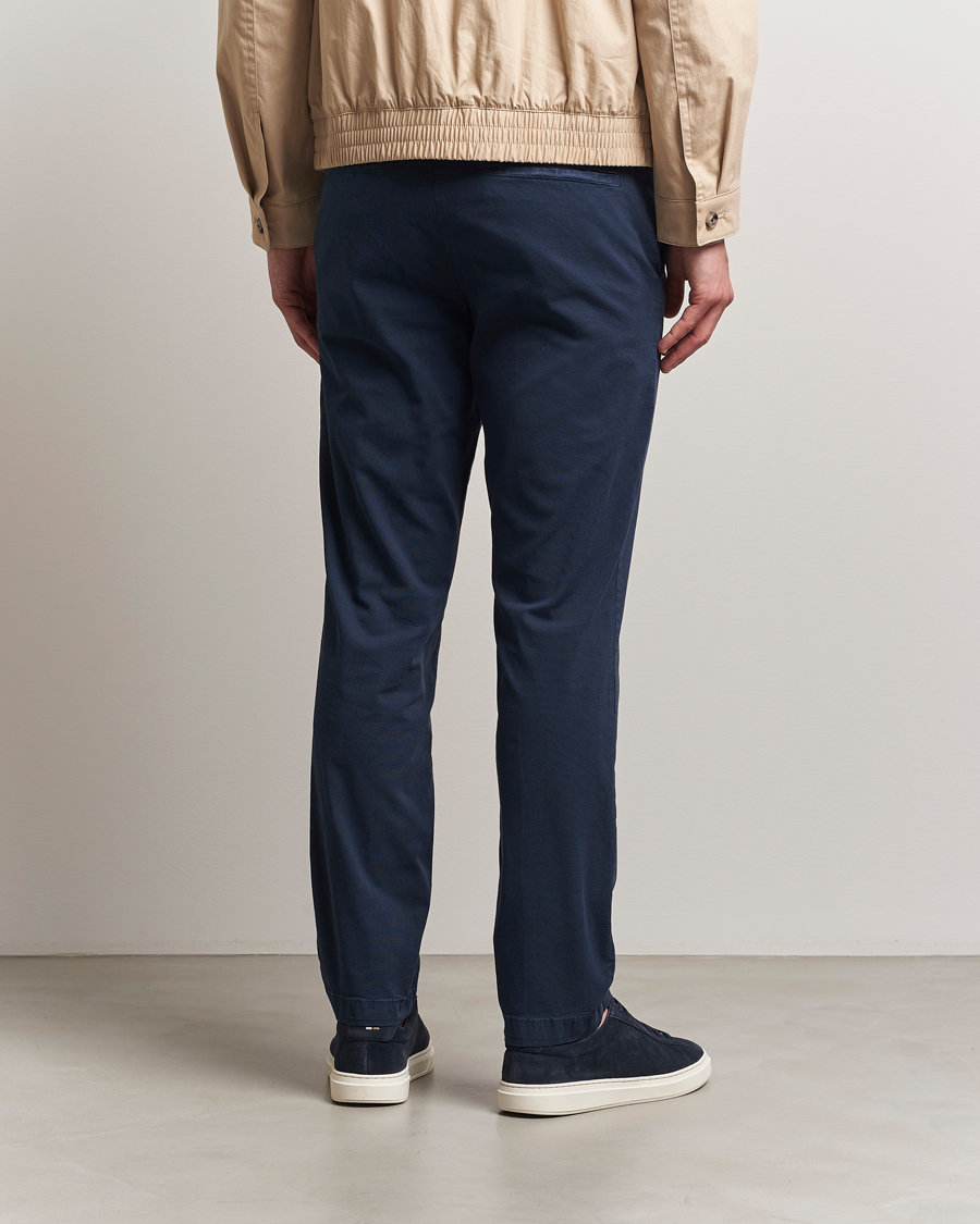 Men | Trousers | BOSS BLACK | Kaiton Structured Cotton Pants Dark Blue
