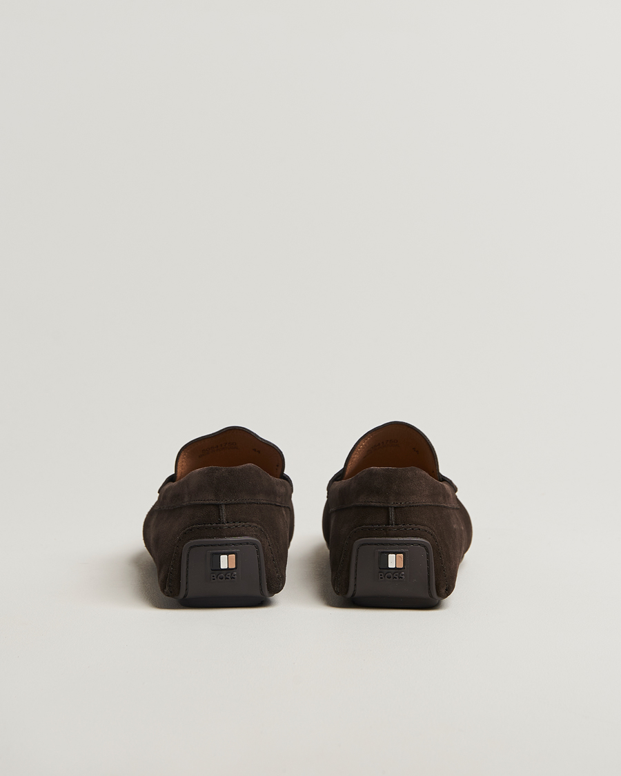 Men | BOSS BLACK Noel Suede Moccasin Dark Brown | BOSS BLACK | Noel Suede Moccasin Dark Brown