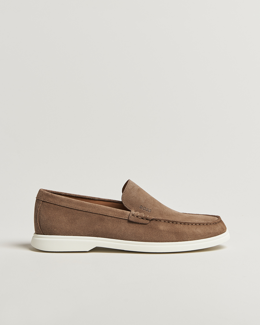 Men | BOSS BLACK Sienne Suede Loafer Medium Beige | BOSS BLACK | Sienne Suede Loafer Medium Beige