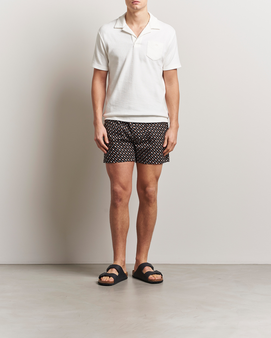Men | Swimwear | BOSS BLACK | Manu Monogram Swimshorts Black