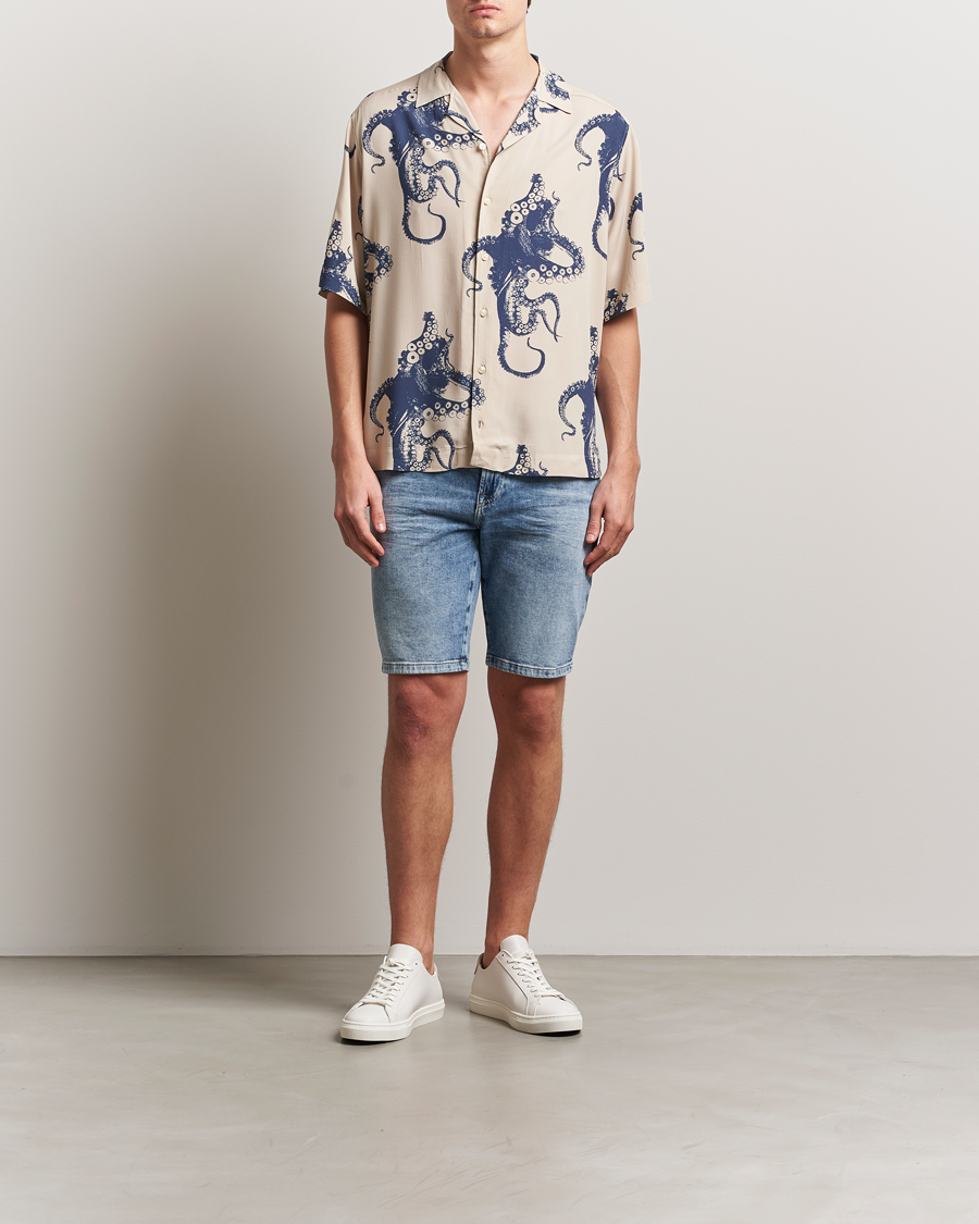 Men | Shorts | BOSS ORANGE | Re.Maine Denim Shorts Light Blue