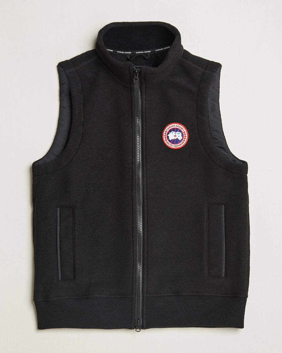 Men | Coats & Jackets | Canada Goose | Mersey Fleece Vest Black