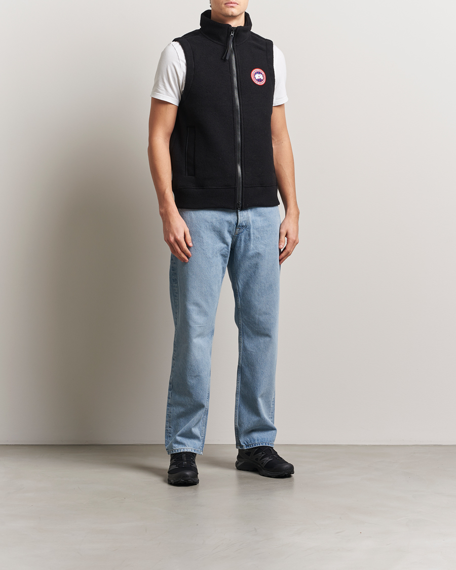 Canada Goose Mersey Fleece Vest Black at CareOfCarl.com